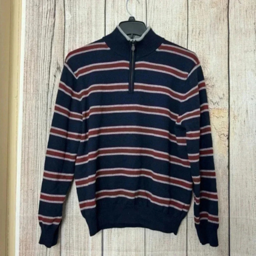 346 Brooks Brothers Men’s Extra Fine Merino Wool 1/4 Zip Sweaters XL